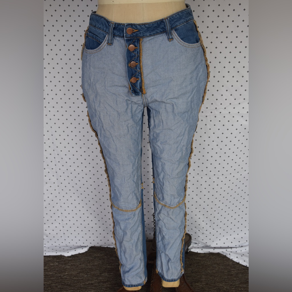 Reverse Patchwork Jeans